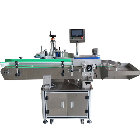 Adhesive Sticker Printed Desktop Small Label Applicator Round Bottle Semi Automatic Labeling Machine 