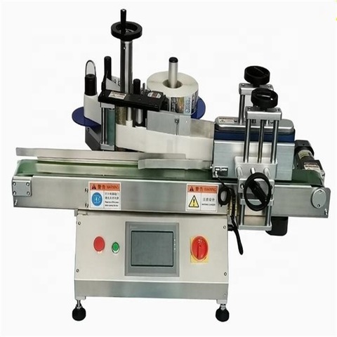 Fully Automatic Horizontal Packaging Label Applicator Round Bottle Sticker Labeling Machine with Conveyor Mt-130 