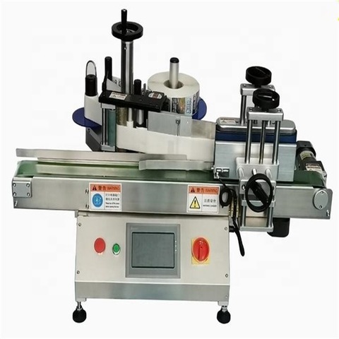 Tabletop Type Semi-Automatic Wine Water Round Bottle Labeler Machine Label Machine Jar Semi Auto Round Bottle Sticker Labeling Machine Semi-Auto Labeler Machine 