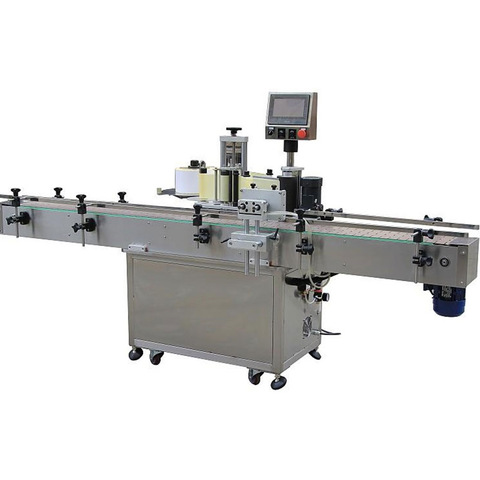 Flat Plastic Bag Sticker Automatic Sticker Labeling Machines Labeler Machine 