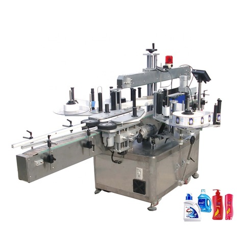 Double Side Front Back Diesel Oil Round Bottle Labeling Machine 