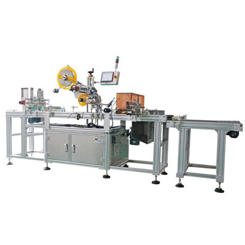 Automaitc Sticker Front Back Two Sides Glass / Plastic Flat Square Bottle Labeling Machine 