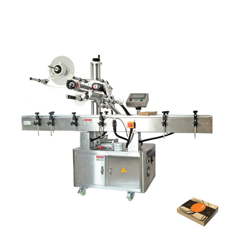 High Speed Automatic Vertical Adhesive Round Bottle Labeling Machine for Wine / Beer / Cans / Tube / Vial 