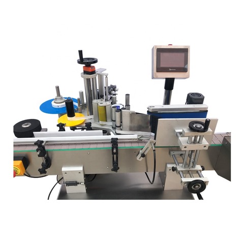 Table Top Automatic Plane Labeling Machine for Bags Top Surface Carton Box Labeller Applicator with Transparent Label Sensor 