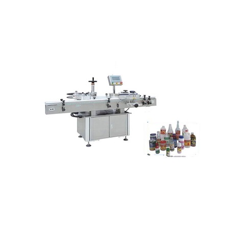 PLC Control High Quality Tabletop Automatic Plastic Mineral Water Oval Bottle Sticker Labeling Machine 