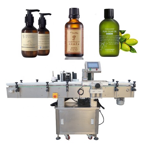 Automatic Double Sides Round Flat Plastic Bottle Sleeve Labeling Machine for Bottles Surface 