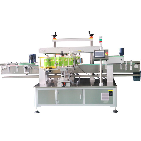 Automatic Industrial Glass Hand Wash Round Bottle Labeling Machine for Body and Neck Liquor Bottle Labeler 