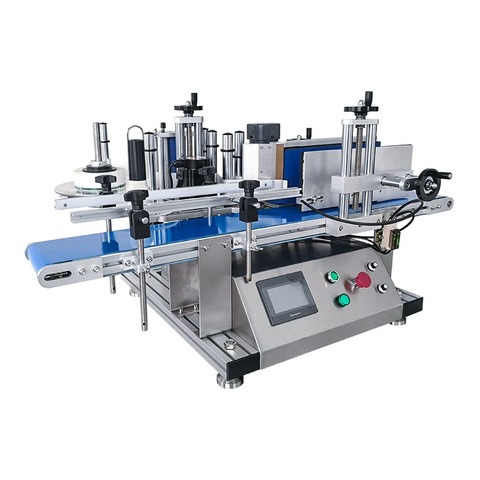 Automatic Food Condiment Glass Roll- Round Bottle Labeler Labeling Machine 