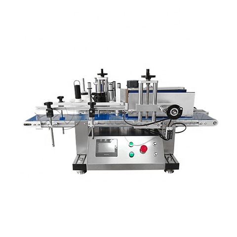 Semi Automatic Flat Labeling Machine for Bottom Jar Bag Cans Leather 