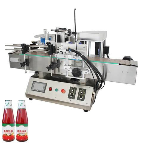 High Quality Tabletop Wrap Around Label Applicator Paint Can Around Bottle Labeling Machine 