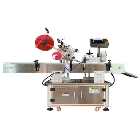 Automatic Box Carton Pouch Bag Flat Labeling Machine /Automatic Top Labeler Placed Labels on The Top of Containers 
