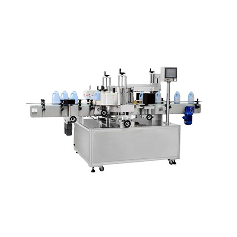 High Speed Automatic Vertical Adhesive Round Bottle Labeling Machine for Wine / Beer / Cans / Tube / Vial 