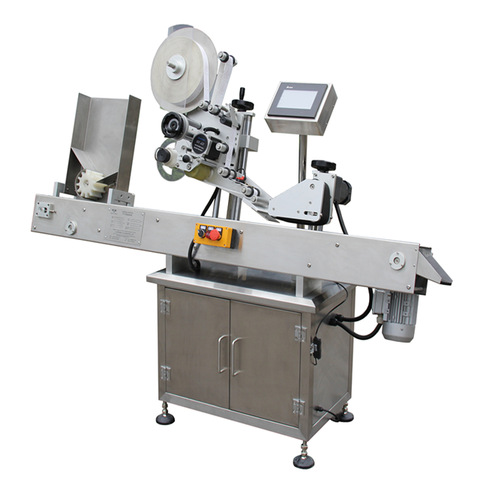 Automatic Sticker Doypack Box Carton Cup Top Surface Labeling Machine 