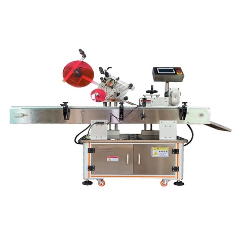 Top Bottom Adhesive Sticker Punnet Clamshell Label Applicator Labeling Machine 