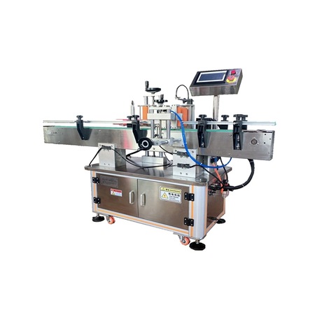 Automatic Double Sides Sticker Label Applicator for Flat Plastic Bottle 