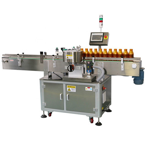 Automatic 6 Heads Glass Bottle Mineral Cosmetic Water Beverage Cream Oil Yogurt Juice Liquid Filling Capping and Labeling Machine (GT6T and CDXGZ-1) 