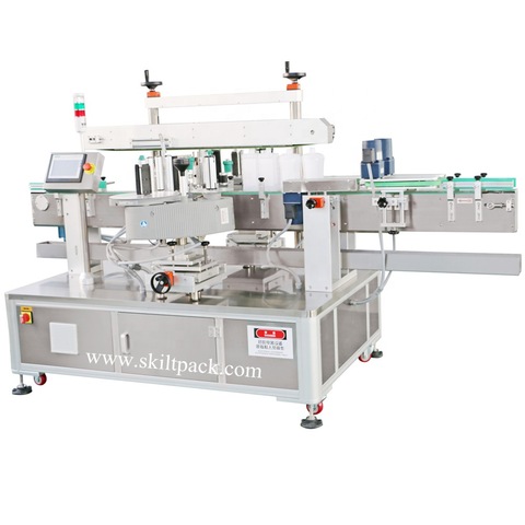 MT-220 Automatic Linear Carton Box Bag Pouch Flat Plane Sticker Labeling Machine with Conveyor Belt 