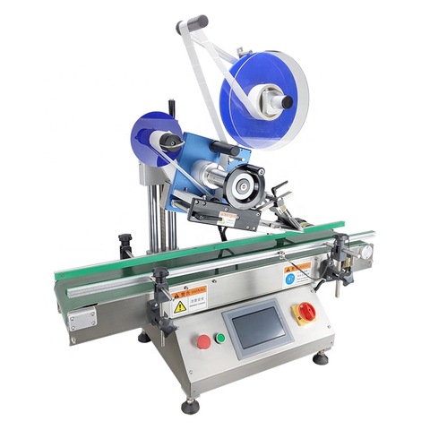 Mt-220 Automatic Flat Label Applicator Machine for Flat Box Plastic Bag Paper Pouch with Date Coder 