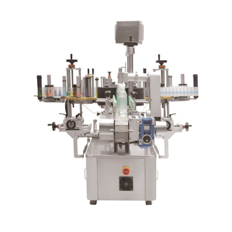 Industrial Horizontal Full Automatic Round Bottle Sticker Labeling Machine 