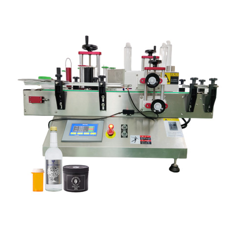 Linear Type Automatic Round Bottle Sticker Labeling Machine for Sale 