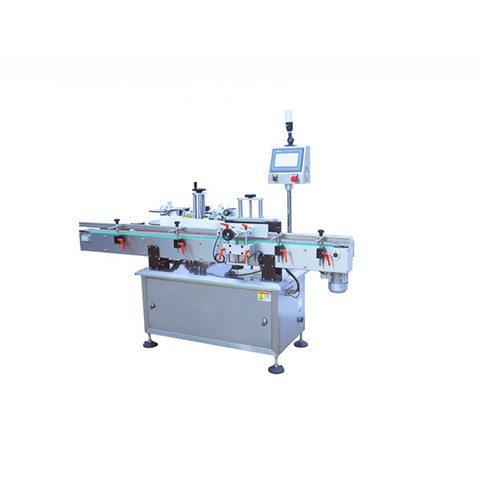 Full Automatic Round Fixed Point Cosmetic Bottle Sticker Mineral Water/Washing/Rinsing Bottling Filling Capping Label/Labeling Packing/Package Machine (ALB-510) 