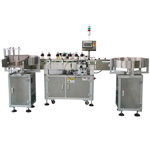 Automatic Plane Labeling Machine with Wrap Round Sticker Label Application 