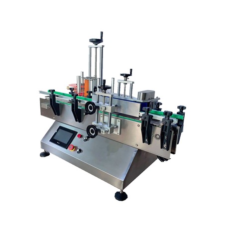 Automatic Coating Bucket Orientation Wrap-Around Labeling Machinery 