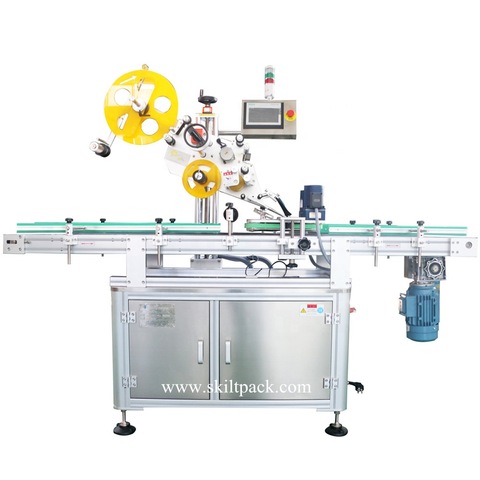 Automatic Adhesive Label Sticker Labeling Machine for Round Jars / Bottles / Cans 