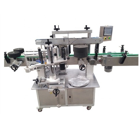 Semi Automatic Glass Ampoule Vial Tin Can Plastic Round Bottle Labeling Machine Label Coder Machine 