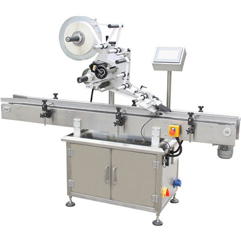 Automatic Adhesive Sticker Liner Round Plastic Bottle Labeling Machine 