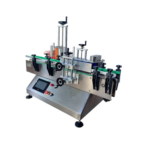 Fully Automatic Horizontal Packaging Label Applicator Round Bottle Sticker Labeling Machine with Conveyor Mt-130 