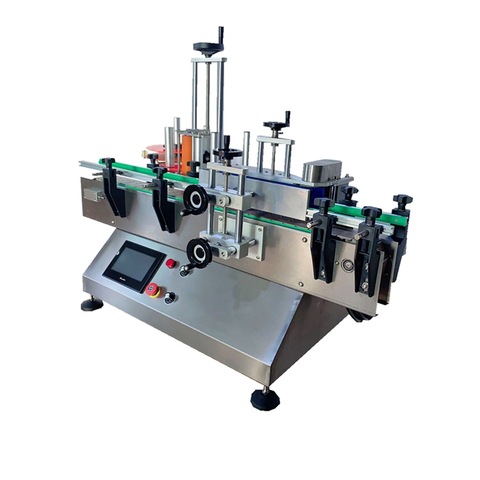 Desktop Automatic Round Bottle Label Machine Vertical Round Bottle Labeling Machine 