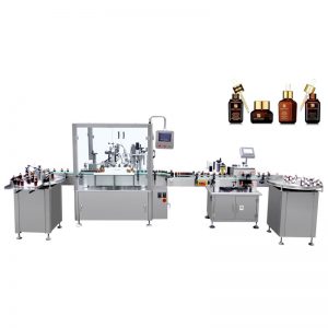 Automatic filling and pump capping machine