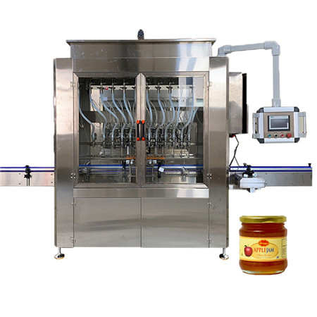 Bottle Liquid Paste Cream Sauce Jam Fill Capping Production Line Linear Type Automatic 4 Nozzle Filling Machine 