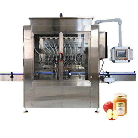 Liquid Filling Machine for Water Cream Honey Oil Gel Sanitizer Soap Hand Washing Detergent Bottle Syrup Shampoo Ketchup 4 Heads Capping Labeling 