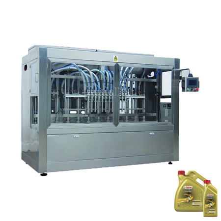 Online Automatic Gear Pump Four Heads Liquid Filling Machine 