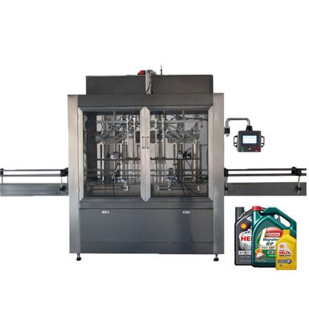 6 Heads Automatic Glass Bottle Linear Piston Filler Oil Filling Machine 